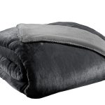 Σετ 2τμχ Κουβέρτα Velvet Anthracite 160x220