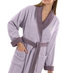 Μπουρνούζι Duo Lilac Large