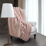 Σετ 2τμχ. Διακοσμητικό Ριχτάρι St.Moritz Old Pink 120x160 με Διακοσμιτηκό Μαξιλαράκι 42x42