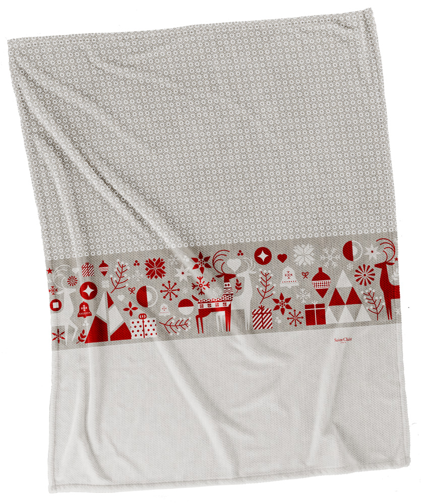 Κουβέρτα  Christmas Ultrasoft 5008 RED 110×140