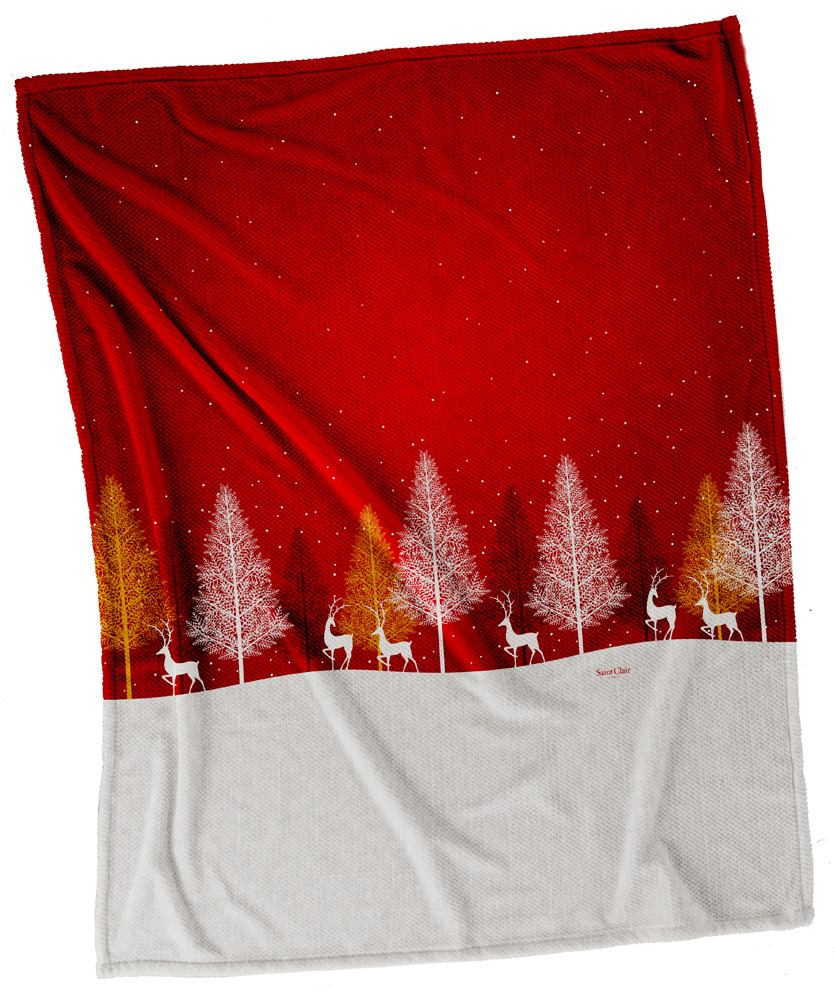 Κουβέρτα  Christmas Ultrasoft 5010 RED 110x140