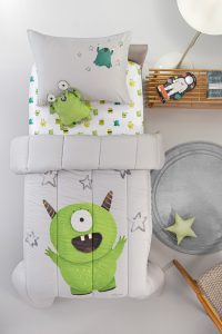 Κουβερλί Monsters Lime Suede 160x220