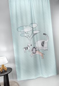 Βρεφική Κουρτίνα Zootopia Aqua Grey 145x270